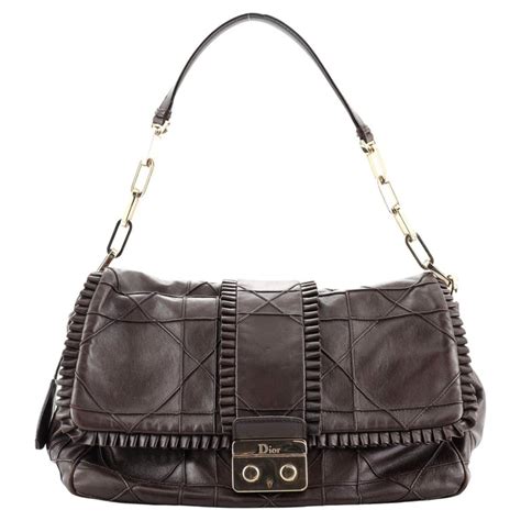 dior new lock flap bag|CHRISTIAN DIOR Lambskin Cannage Ruffle New Lock Flap.